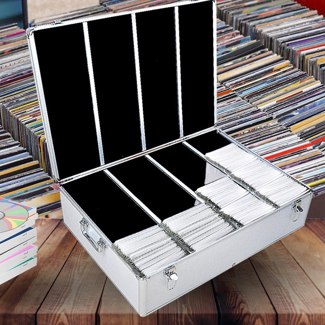 1000 Discs Aluminium CD DVD Cases Bluray Lock Storage Box Organizer Free Inserts Deals499