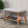 Shoe Bench Bamboo Shoes Storage Cushion Seat Rack Shelf Cabinet Organiser L Deals499
