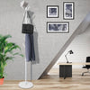 Clothes Stand Garment Coat Rack Metal Rail Portable Hanger Stand Organizer White Deals499