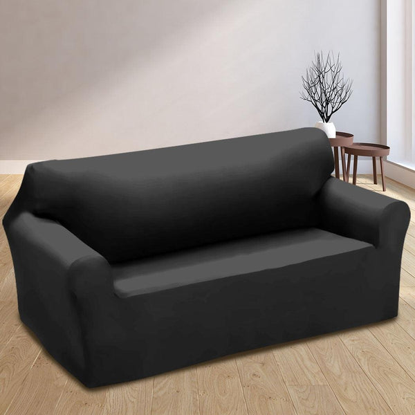 Easy Fit Stretch Couch Sofa Slipcovers Protectors Covers 2 Seater Black Deals499