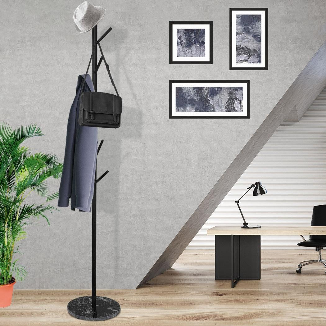 Clothes Stand Garment Coat Rack Metal Rail Portable Hanger Stand Organizer Black Deals499