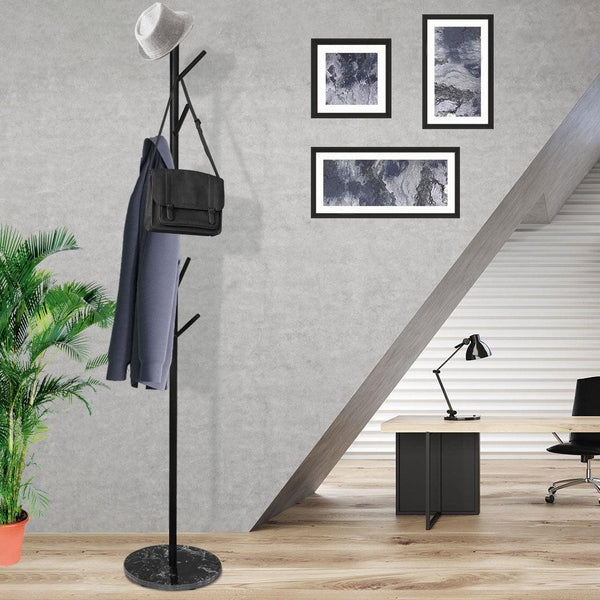 Clothes Stand Garment Coat Rack Metal Rail Portable Hanger Stand Organizer Black Deals499