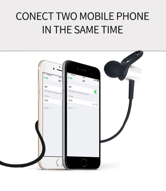 Bluetooth Wireless Headset Magnetic Sports Eeadphones Black Deals499