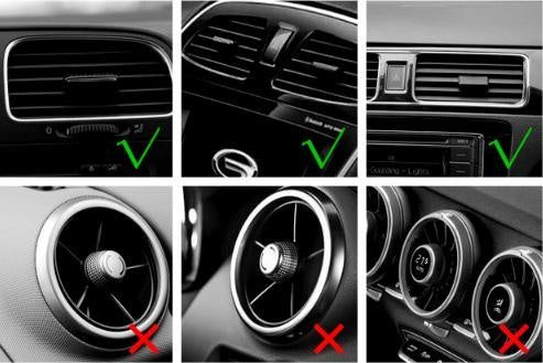 Car Air Vent Phone Holder Magnetic Silver Deals499