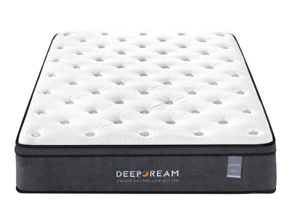 Eurotop Mattress 5 Zone Pocket Spring Latex Foam 34cm - King Single Deals499