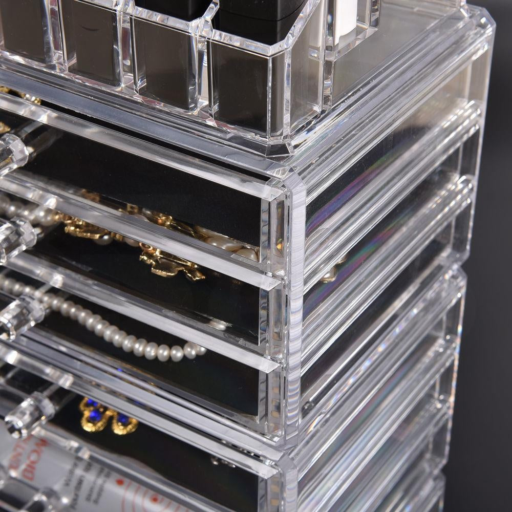 Cosmetic 7 Drawer Makeup Organizer Storage Jewellery Holder Box Acrylic Display Deals499
