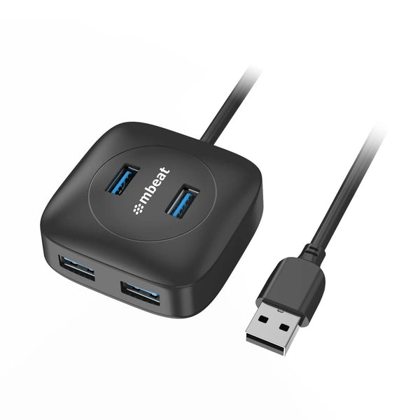 mbeat® 4-Port USB 3.0 Hub - High Speed Data Transfer MBEAT