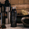 Northglenn - Colorado Map Bottle with Bamboo Top in Matte Black Cyan Castor