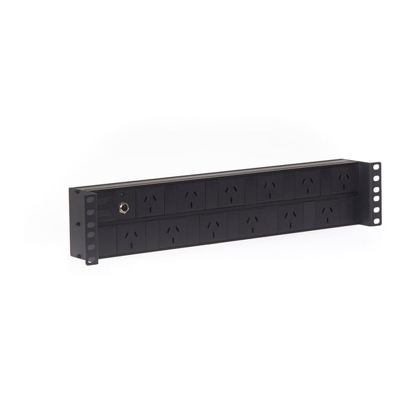 2RU 12 Way GPO Horizontal PDU RECESSED Rack Mount Power Rail Deals499