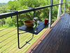 CARLA HOME Shelf Wood Grain Finish Balcony Table Deals499