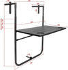 CARLA HOME Shelf Wood Grain Finish Balcony Table Deals499