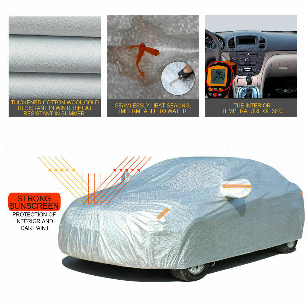 Waterproof Adjustable Large Car Covers Rain Sun Dust UV Proof Protection YXL Deals499