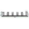6-Bikes Stand Bicycle Bike Rack Floor Parking Instant Storage Cycling Portable Deals499