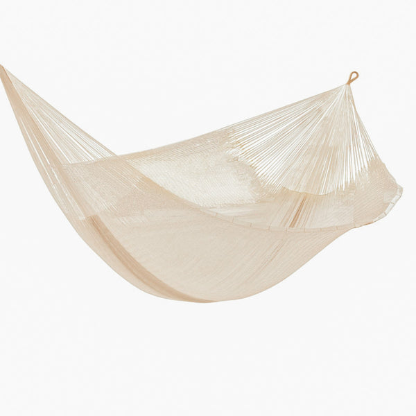Mayan Legacy Queen Size Super Nylon Mexican Hammock in Cream Colour Deals499