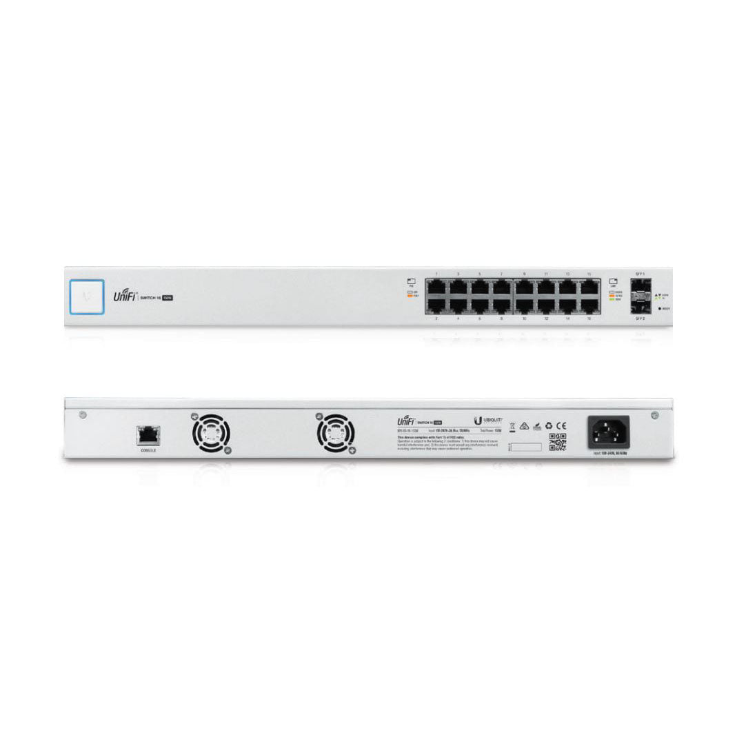 Ubiquiti UniFiSwitch, 16-Port Gigabit 150W PoE switch With SFP Deals499