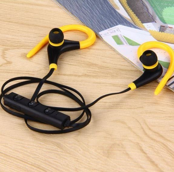 Bluetooth Earphones Ear Hook Yellow Deals499