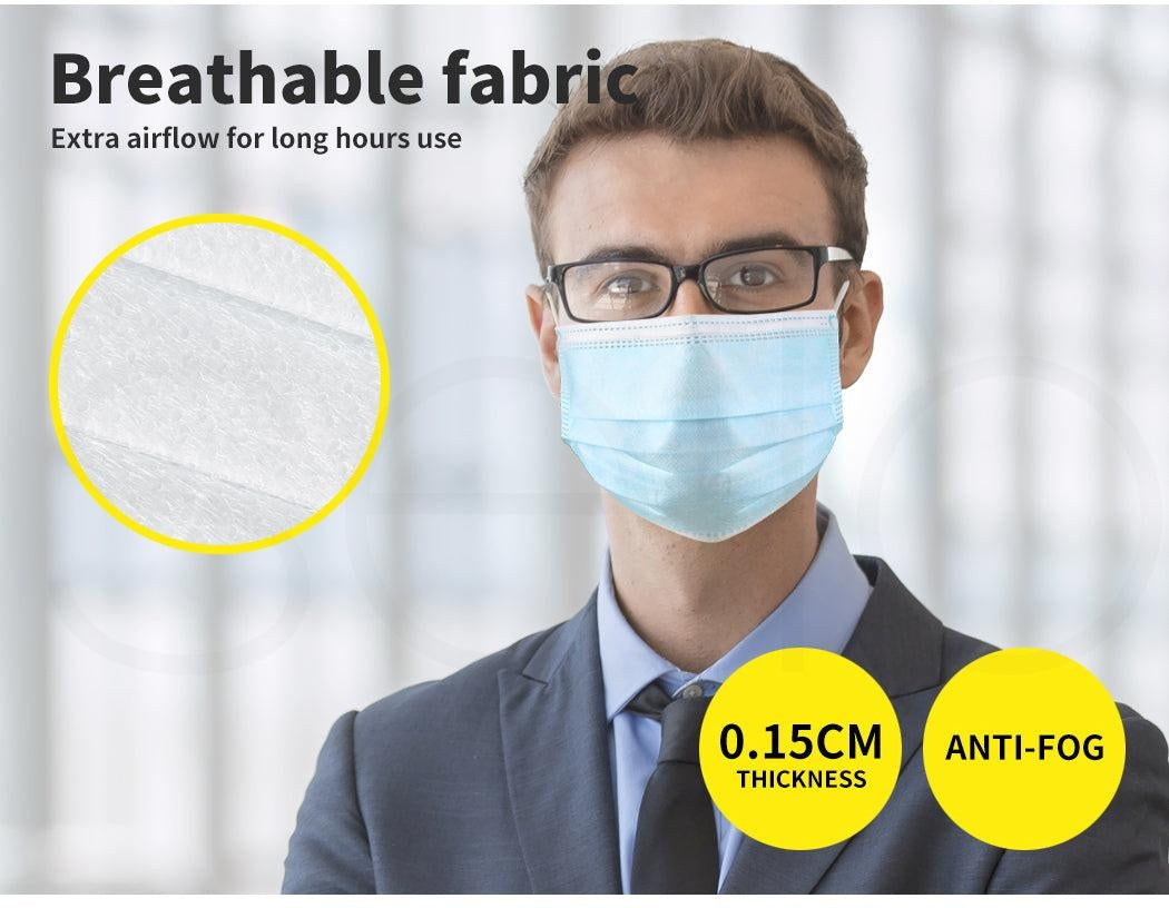 Face Mask Filter Disposable Masks Anti Dust PM2.5 Respirator Air Pollution x200 Deals499
