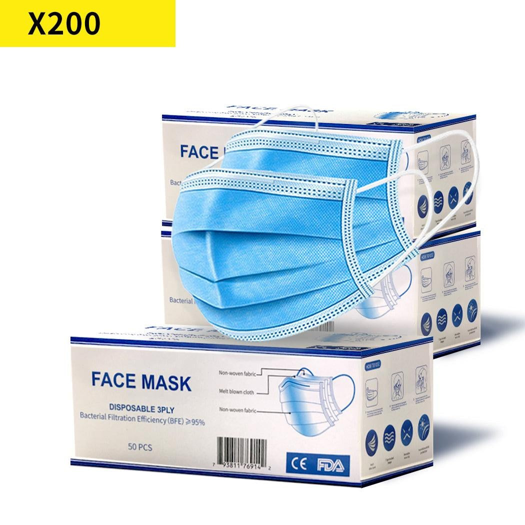 Face Mask Filter Disposable Masks Anti Dust PM2.5 Respirator Air Pollution x200 Deals499