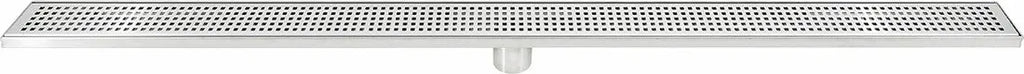 1200mm Bathroom Shower Stainless Steel Grate Drain w/Centre outlet Floor Waste Square Pattern Deals499