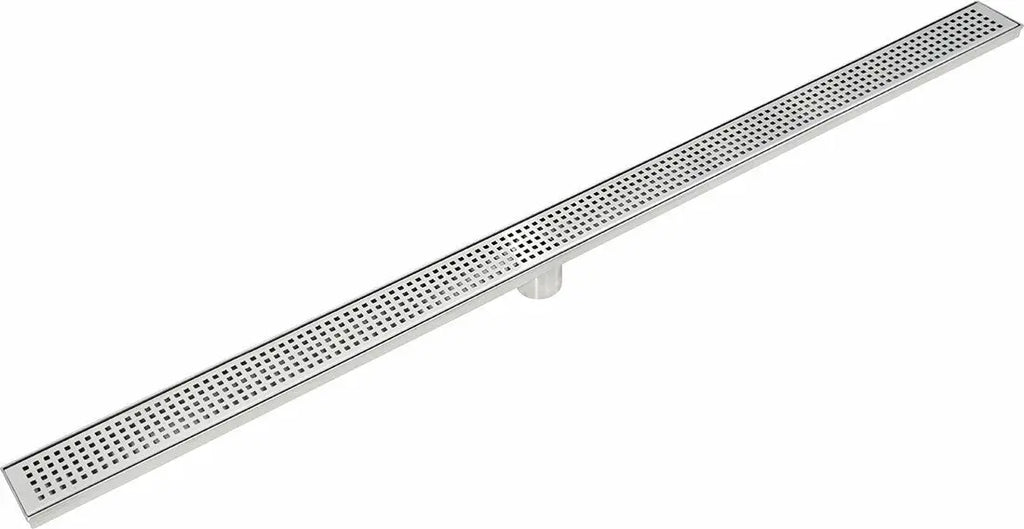 1200mm Bathroom Shower Stainless Steel Grate Drain w/Centre outlet Floor Waste Square Pattern Deals499