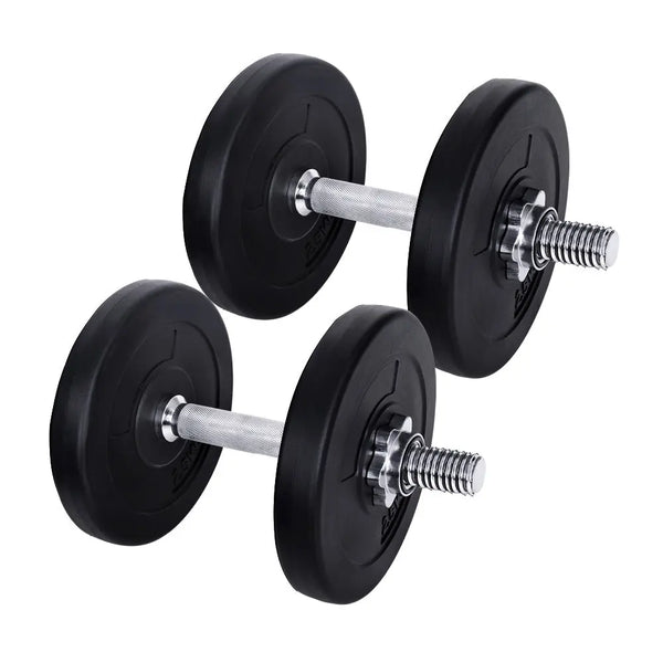 15KG Dumbbells Dumbbell Set Weight Training Plates Home Gym Fitness Exercise Deals499
