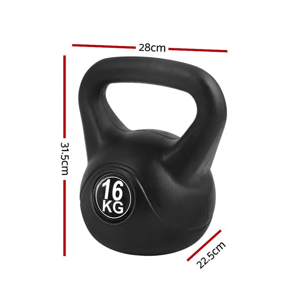 16KG Kettlebell Kettle Bell Weight Kit Fitness Exercise Strength Training Deals499