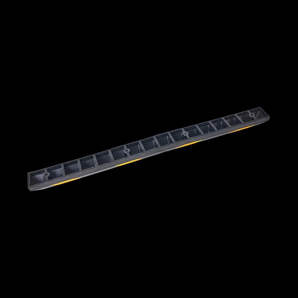 180cm Heavy Duty Rubber Curb Parking Guide Wheel Driveway Stopper Reflective Yellow Deals499