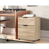 2 Drawer Filing Cabinet Office Shelves Storage Drawers Cupboard Wood File Home Deals499
