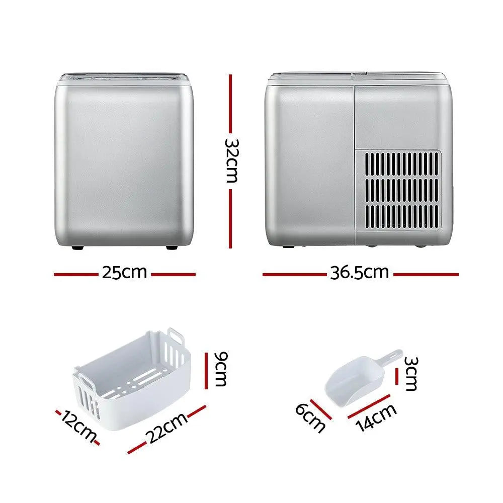 2.6L Ice Maker Machine Commercial Portable Ice Makers Cube Tray Countertop Bar Deals499