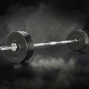 28KG Barbell Weight Set Plates Bar Bench Press Fitness Exercise Home Gym 168cm Deals499