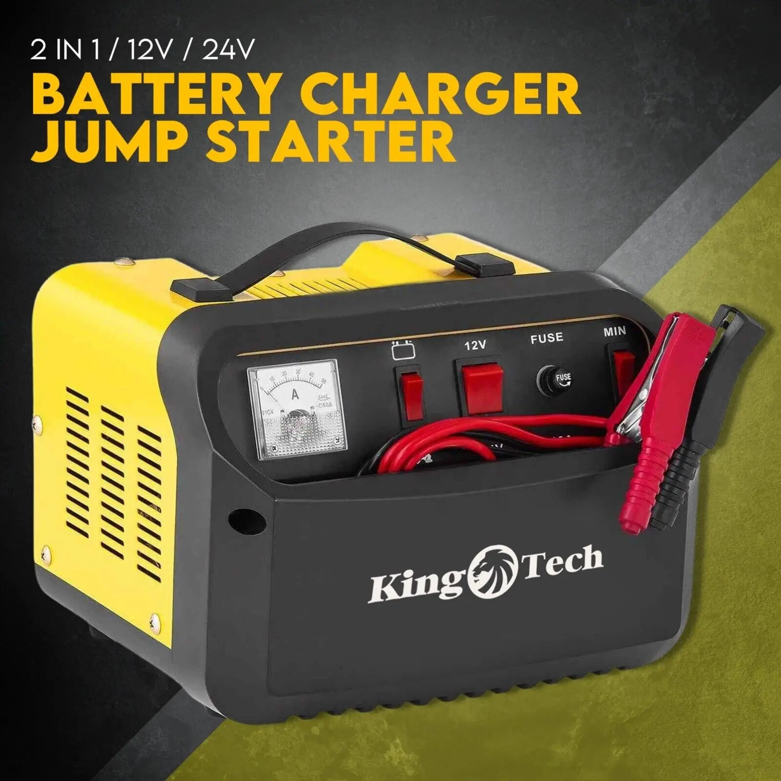 2IN1 Car Battery Charger Jump Starter 12V 24V 40A ATV Boat Tractor from Deals499 at Deals499