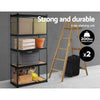 2x1.8M 5-Shelves Steel Warehouse Shelving Racking Garage Storage Rack Black Deals499