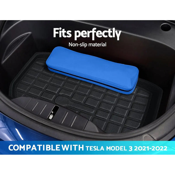 3PCS Car Rear Front Cargo Trunk Toolbox Luggage Rubber Mats for Tesla Model 3 2021-2022 Deals499