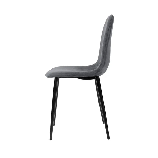 4 X Artiss Dining Chairs Dark Grey Deals499