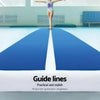 4m x 1m Inflatable Air Track Mat 20cm Thick Gymnastic Tumbling Blue And White Deals499