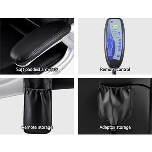 8 Point PU Leather Massage Chair - Black Deals499