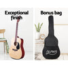 ALPHA 41 Inch Wooden Acoustic Guitar Natural Wood Deals499