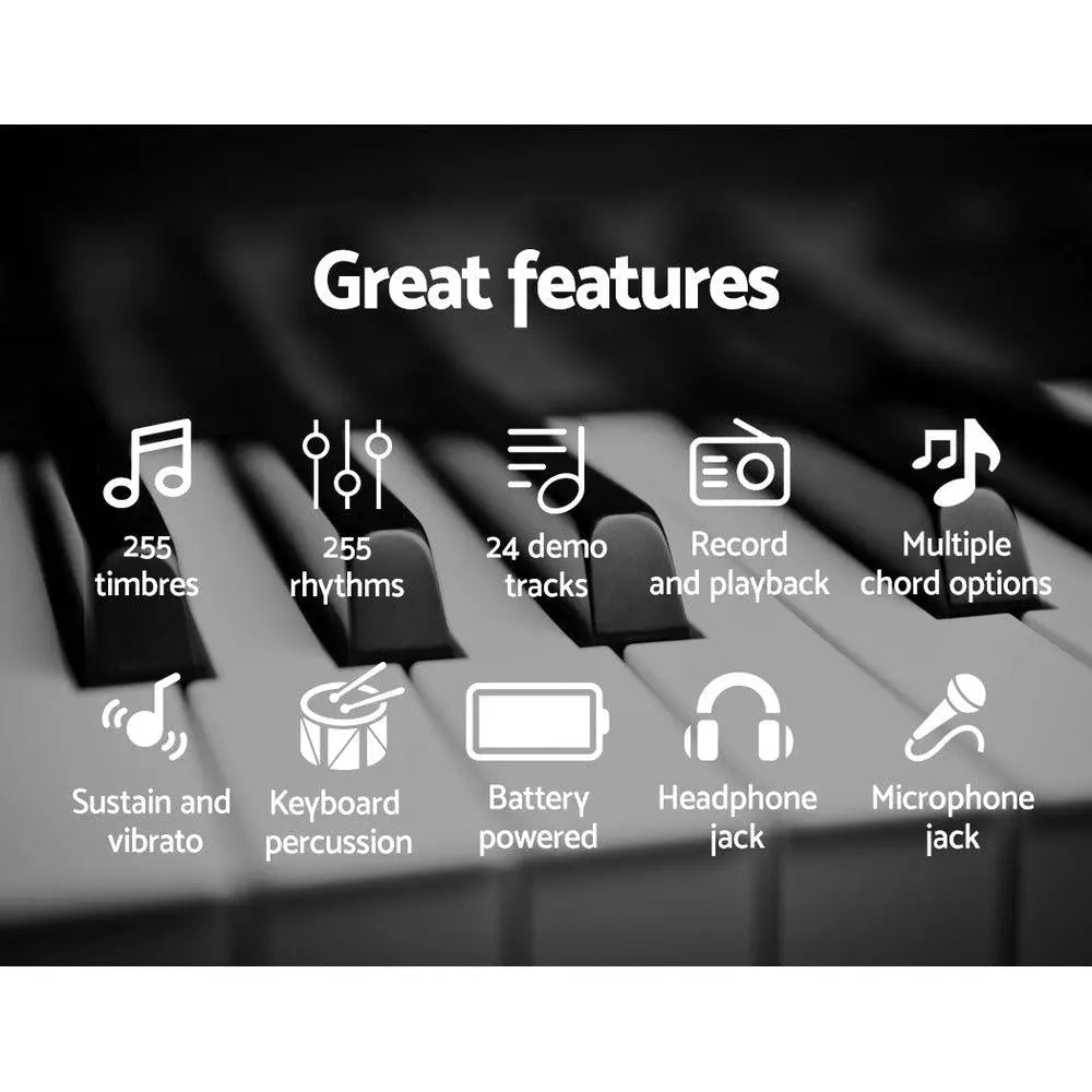 ALPHA 61 Keys LED Electronic Piano Keyboard Deals499