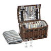 Alfresco 4 Person Picnic Basket Wicker Baskets Outdoor Insulated Gift Blanket Deals499