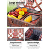 Alfresco 4 Person Picnic Basket Wicker Picnic Set Outdoor Insulated Blanket Deals499