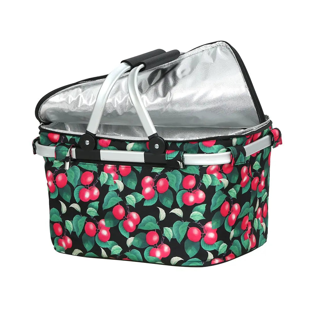 Alfresco Folding Picnic Bag Basket Cooler Hamper Camping Hiking Insulated Lunch Deals499