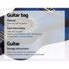 Alpha 34" Inch Guitar Classical Acoustic Cutaway Wooden Ideal Kids Gift Children 1/2 Size Blue Deals499