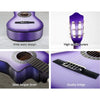 Alpha 34" Inch Guitar Classical Acoustic Cutaway Wooden Ideal Kids Gift Children 1/2 Size Purple with Capo Tuner Deals499