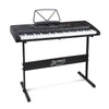 Alpha 61 Key Lighted Electronic Piano Keyboard LCD Electric w/ Holder Music Stand Deals499