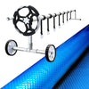 Aquabuddy Solar Swimming Pool Cover Blanket Roller Wheel Adjustable 8X4.2M Deals499
