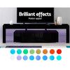Artiss 189cm RGB LED TV Stand Cabinet Entertainment Unit Gloss Furniture Drawers Tempered Glass Shelf Black Deals499