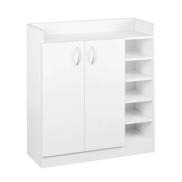 Artiss 2 Doors Shoe Cabinet Storage Cupboard - White Deals499