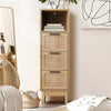 Artiss 3 Chest of Drawers Rattan Furniture Cabinet Storage Side End Table Shelf Deals499