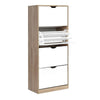 Artiss 48 Pairs Shoe Cabinet Rack Organiser Storage Shelf Wooden Deals499