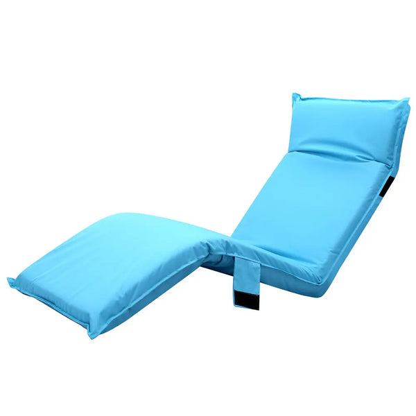 Artiss Adjustable Beach Sun Pool Lounger - Blue Deals499
